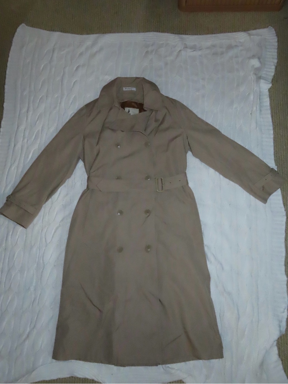 Misty Harbor Trench Coat With Belt